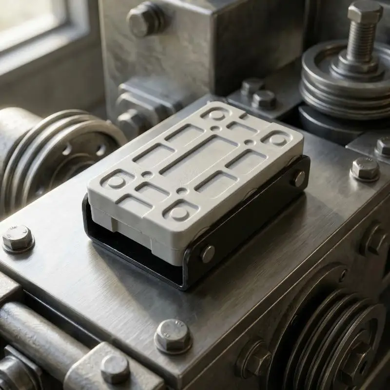 Industrial Edge Banding Machine Conveyor Chain Block Rubber Track Pad Reliable Replacement for Long Term Use