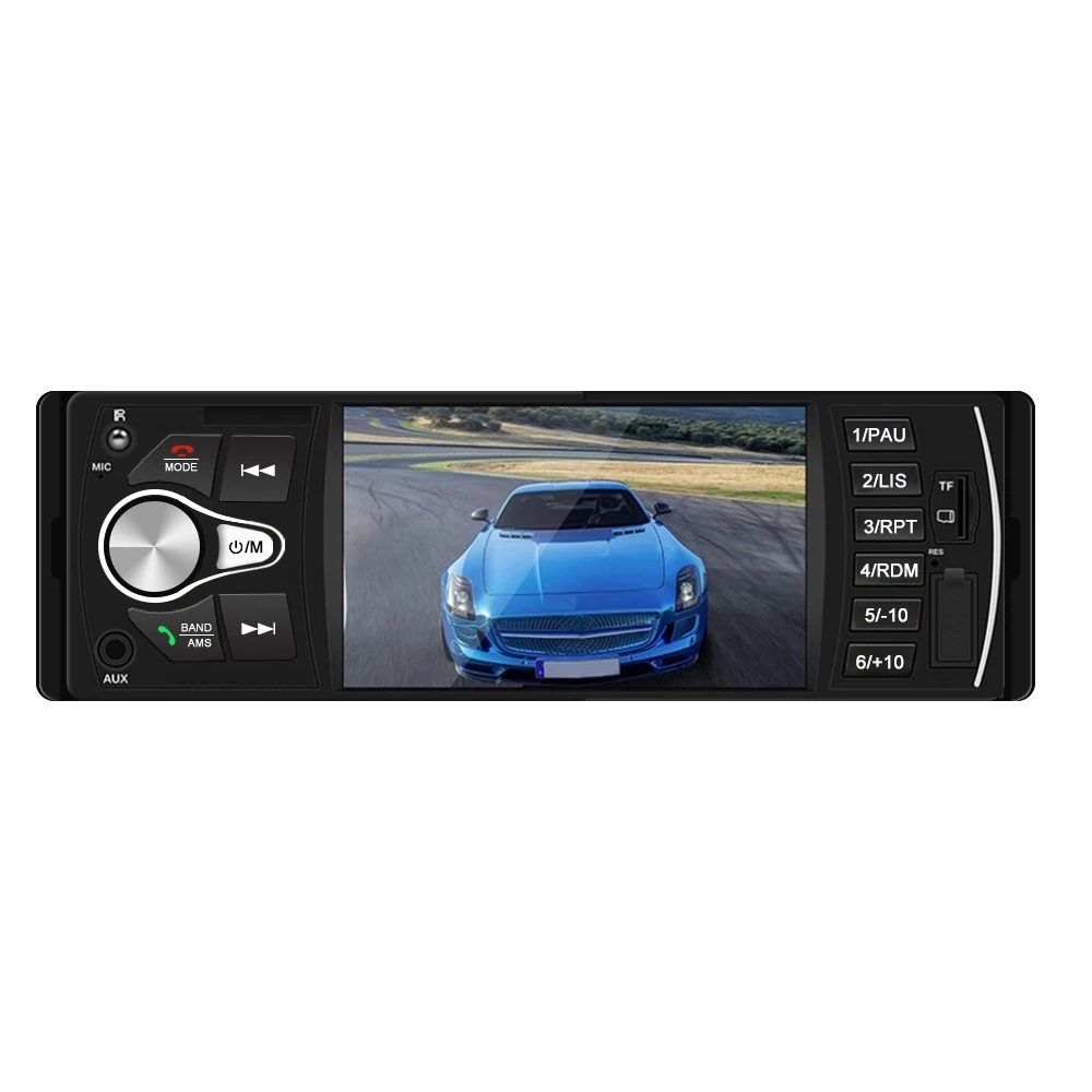 

1 DIN 4.1 Inch TFT HD Screen Car MP5 Player Bluetooth FM Reversing Video