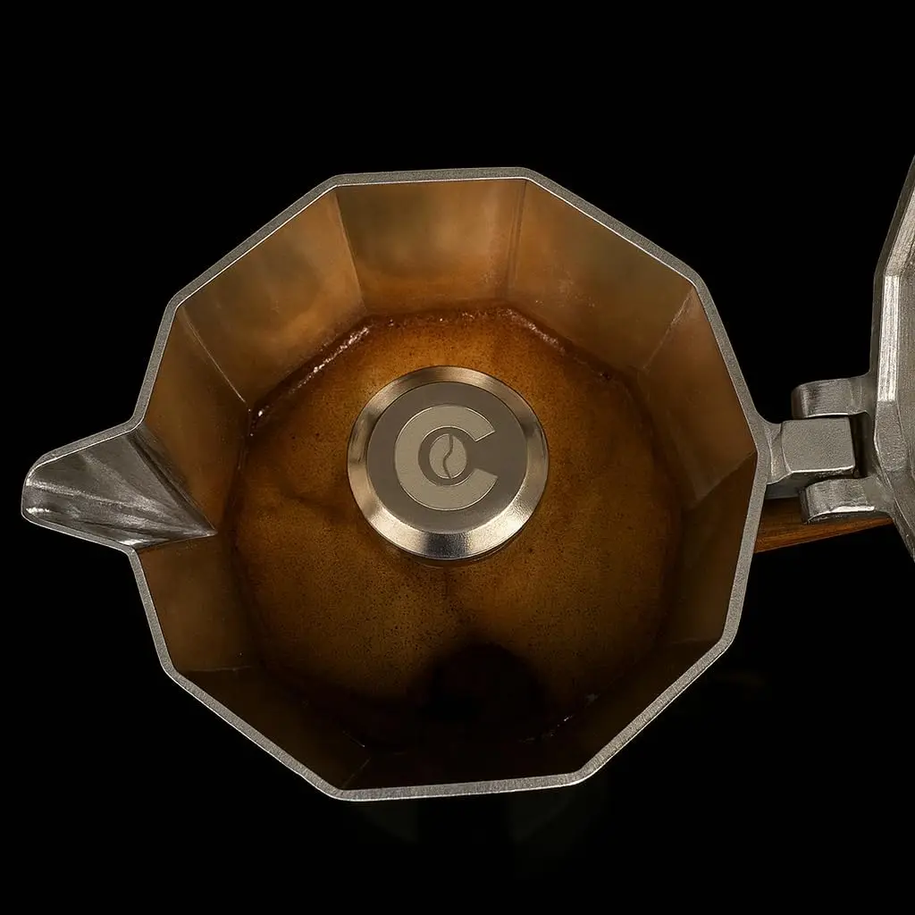 كافيتو موكا وعاء 6 أكواب 10 أونصة صانعة الاسبريسو | ماكينة صنع القهوة اليونانية الإيطالية | صمام مضاد للرذاذ #2