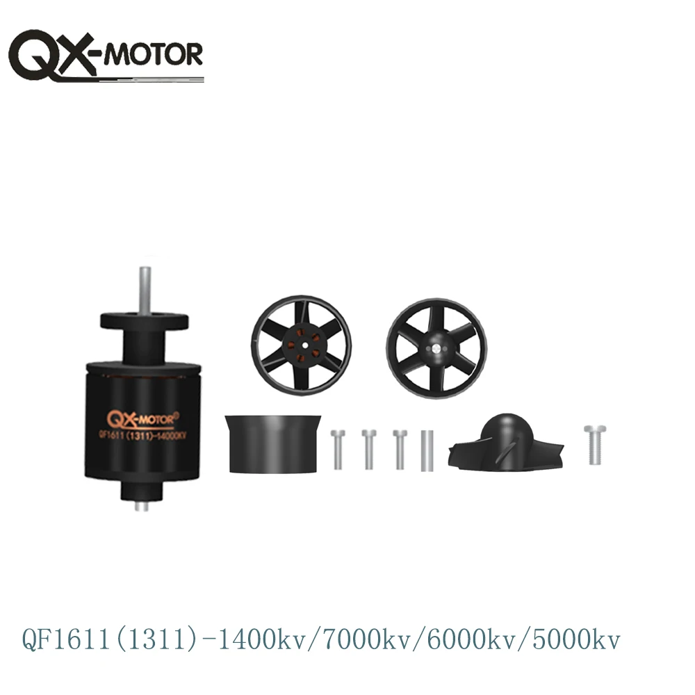 QX-MOTOR 30mm EDF 6Blades wentylator kanałowy z silnikiem bezszczotkowym 5000KV 6000KV 7000KV 14000KV do części do zdalnie sterowanych zabawek