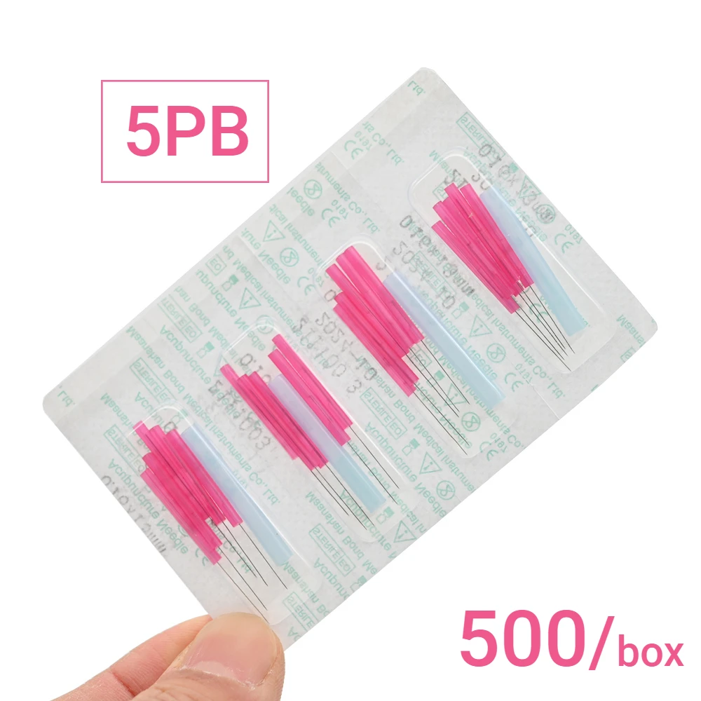 new 0.12*15/0.14*15mm 500 pcs Acupuncture beauty massage needle EACU facial acupuncture needles
