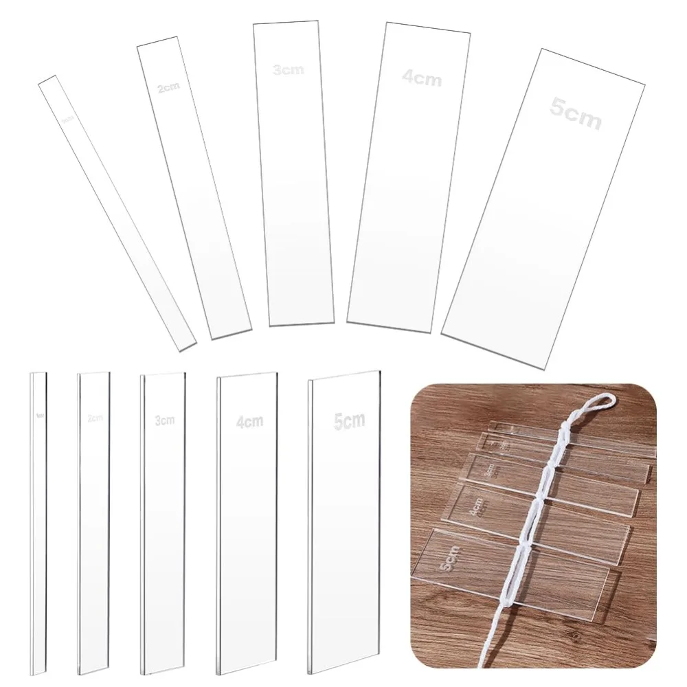 10 Pcs Macrame Separator Tool Spacer Guide 4 Size Guide Tool Ruler for Tools and Equipment making kit