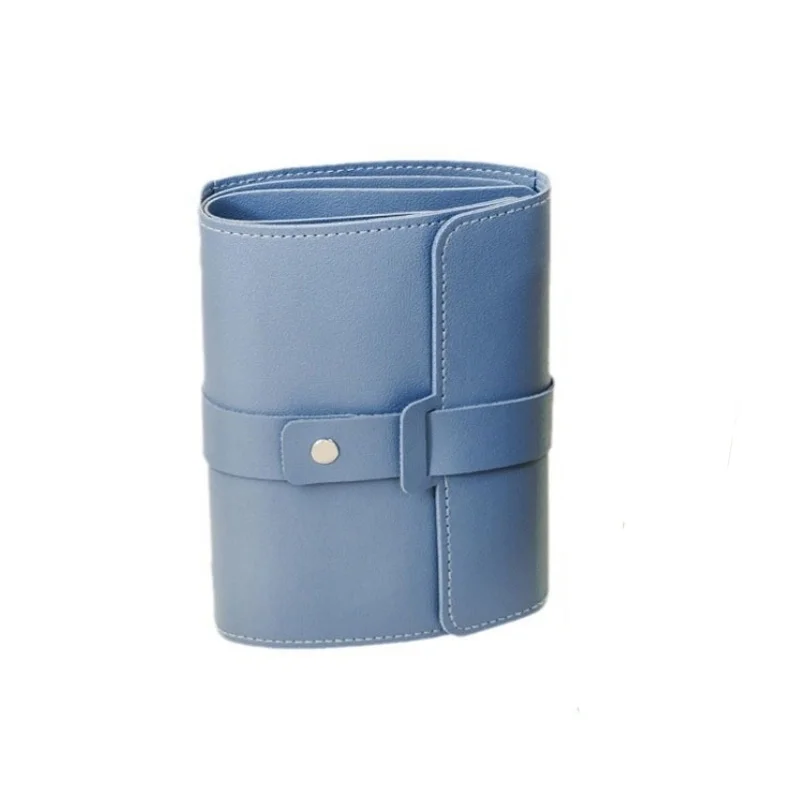 1 قطعة بولي Leather الجلود الأذن مربط حقيبة التخزين متعدد الطبقات مجوهرات التشطيب التخزين المنظم كتاب نوع حقيبة التخزين لخواتم الأقراط #6