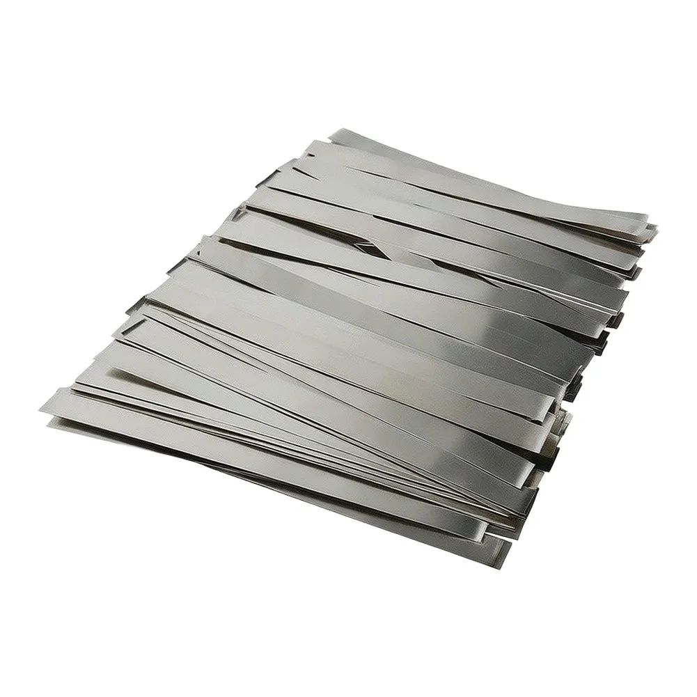 0.15x10mm Nickel Plated Steel Strips 200PCS for Spot Welding Equipment Supporting Battery Builds and RC Model Upgrades