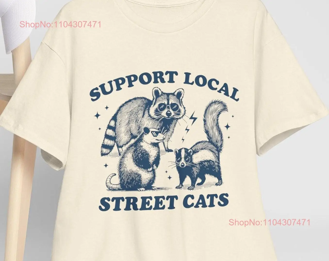 Support Local Street Cats T Shirt Y2K Funny Meme Weirdcore Clothing Unhinged Sassy That Go Hard GifT