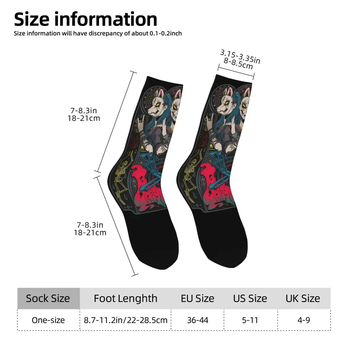 Babymetal Tour Rock Metal Band Gift Dress Socks Merch for Women Non-slip Dress Socks