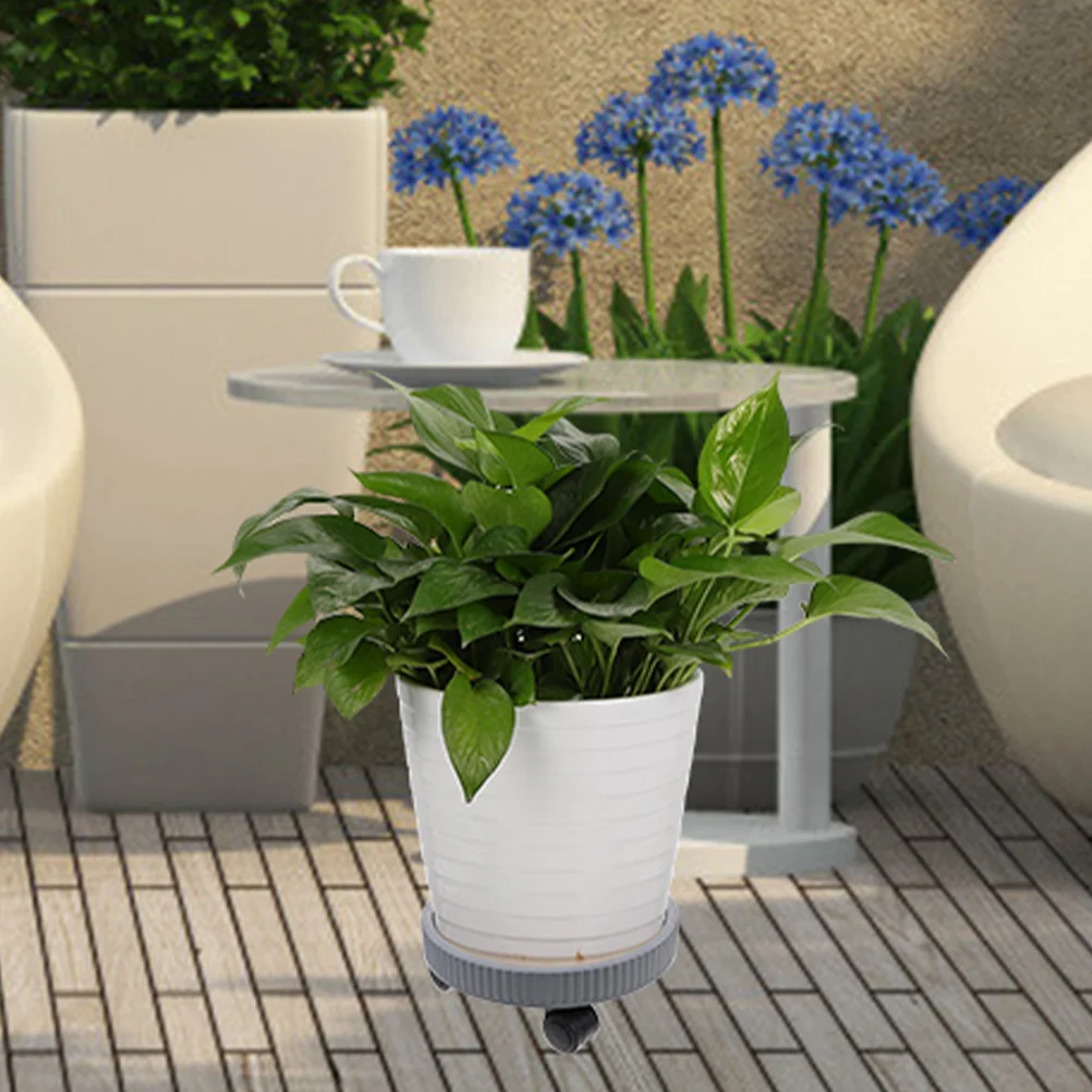 

Thickened Rolling Plant Tray Movable Flower Pot Stand Heavy Duty Plant Base Caster Wheels Indoor Outdoor Garden Planter Holder