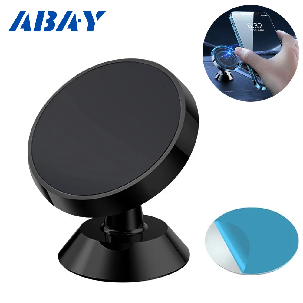 Magnetic Car Phone Holder Mobile Cell Phone Stand GPS Support 360° Rotation For iPhone 14 13 12 Pro Xiaomi Huawei Samsung