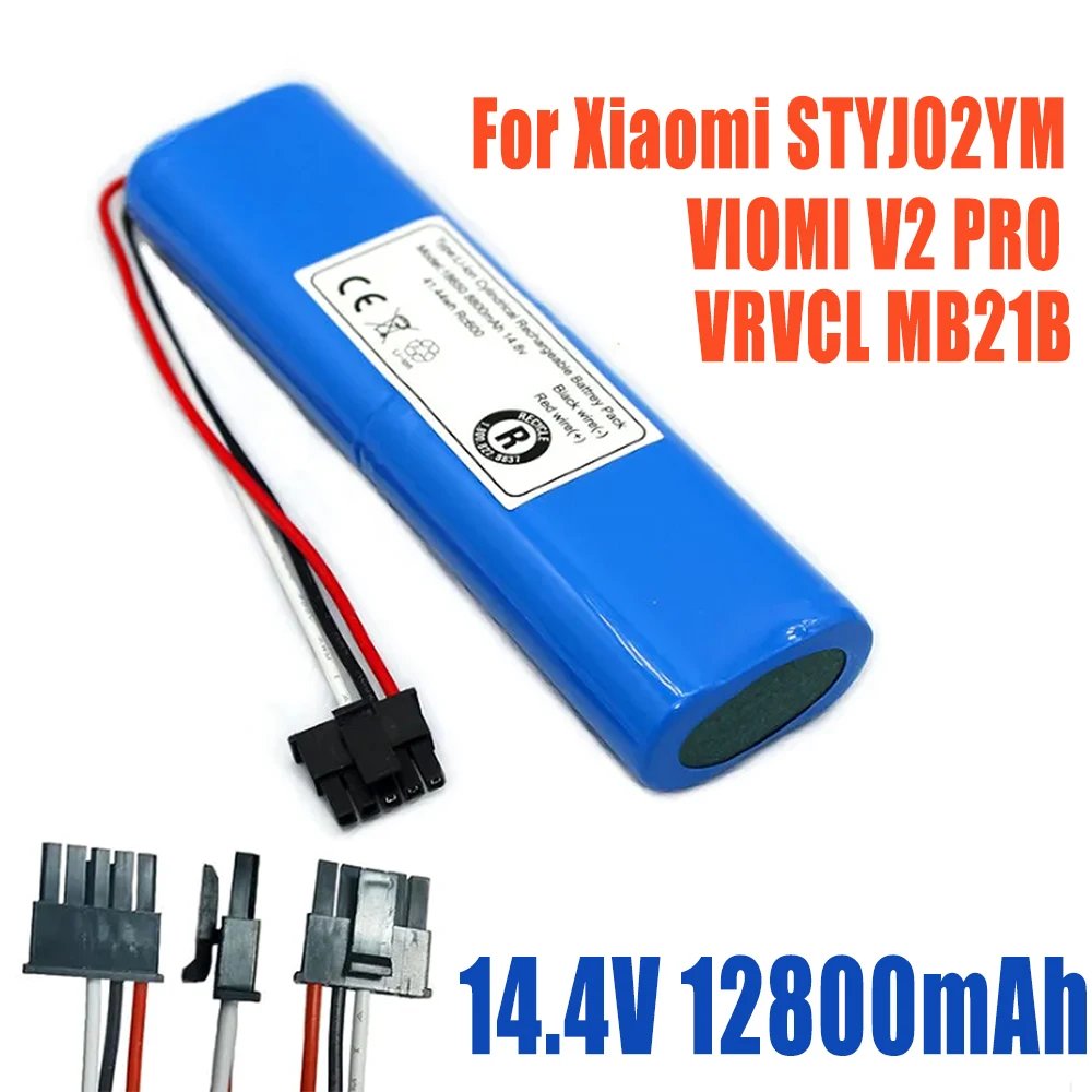 14.8V 12800mAh 100% New Original Battery Pack for VIOMI V2Pro V-RVCLMB21B STYJ02YM Robot Vacuum Cleaner