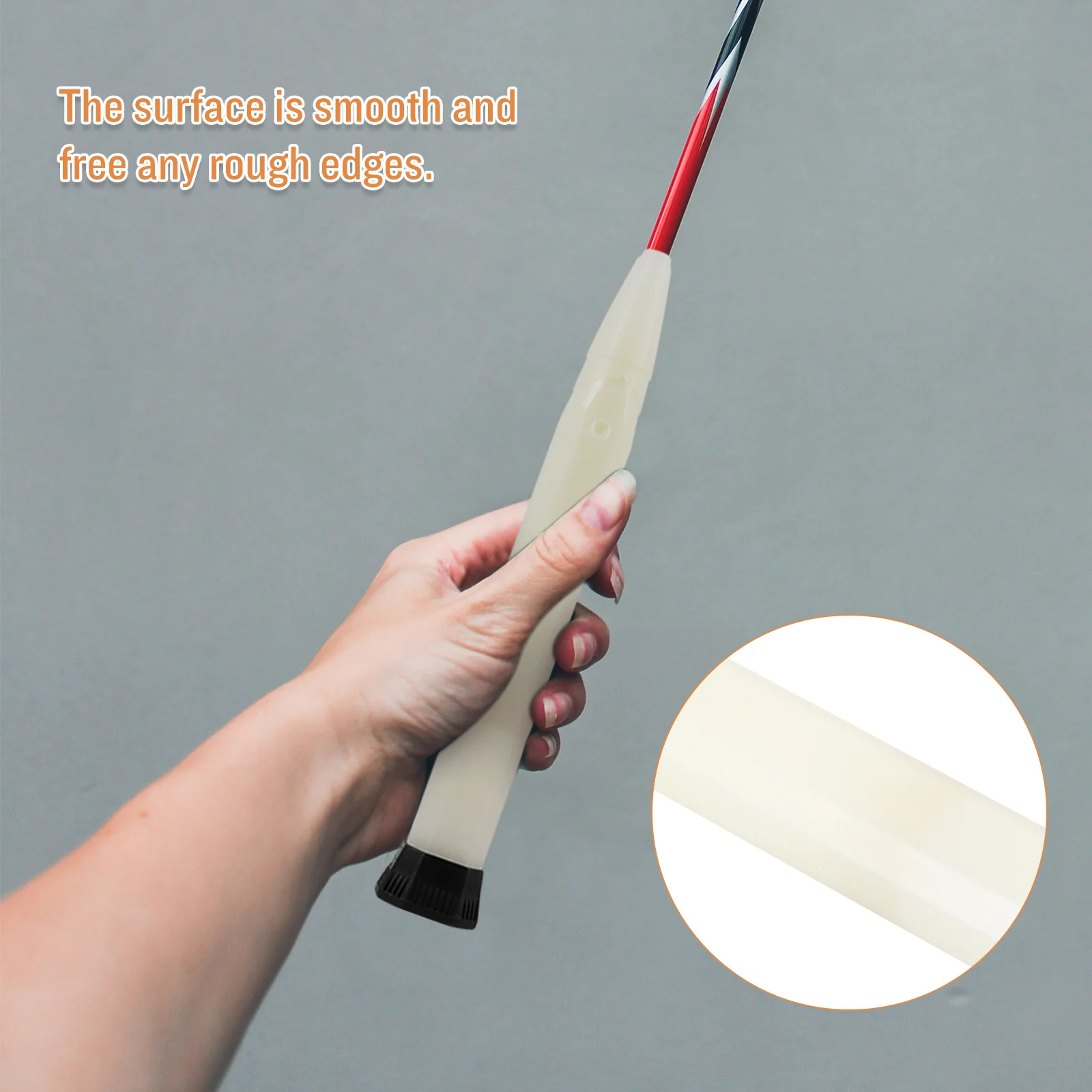 

Floating Handle Badminton Racket Grip Replacement Shock Absorption Plastic Tennis Overgrips Accessories Smooth Surface Durable