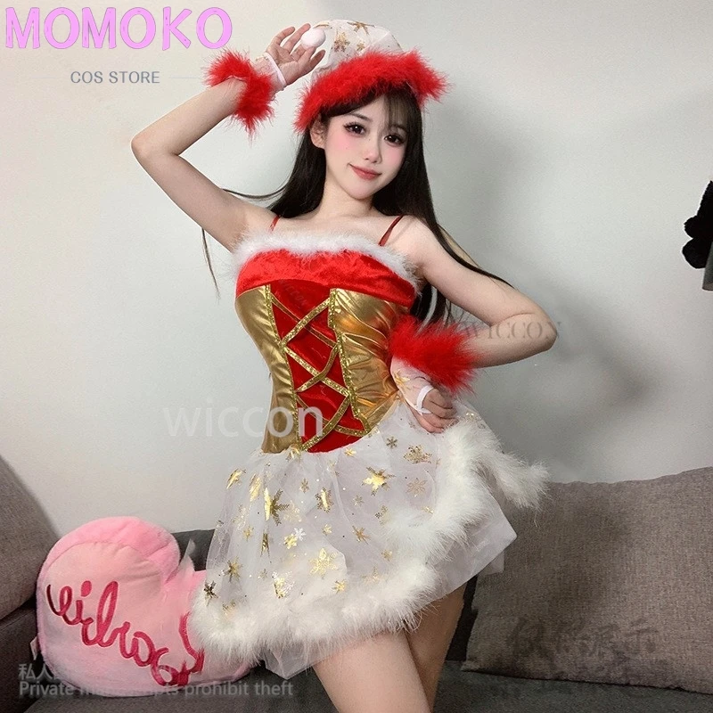 2024 Christmas Costumes Sexy Dress Nightclub Skirt Lingerie Transparent Underwear Lolita Women Headband For Girls Customized