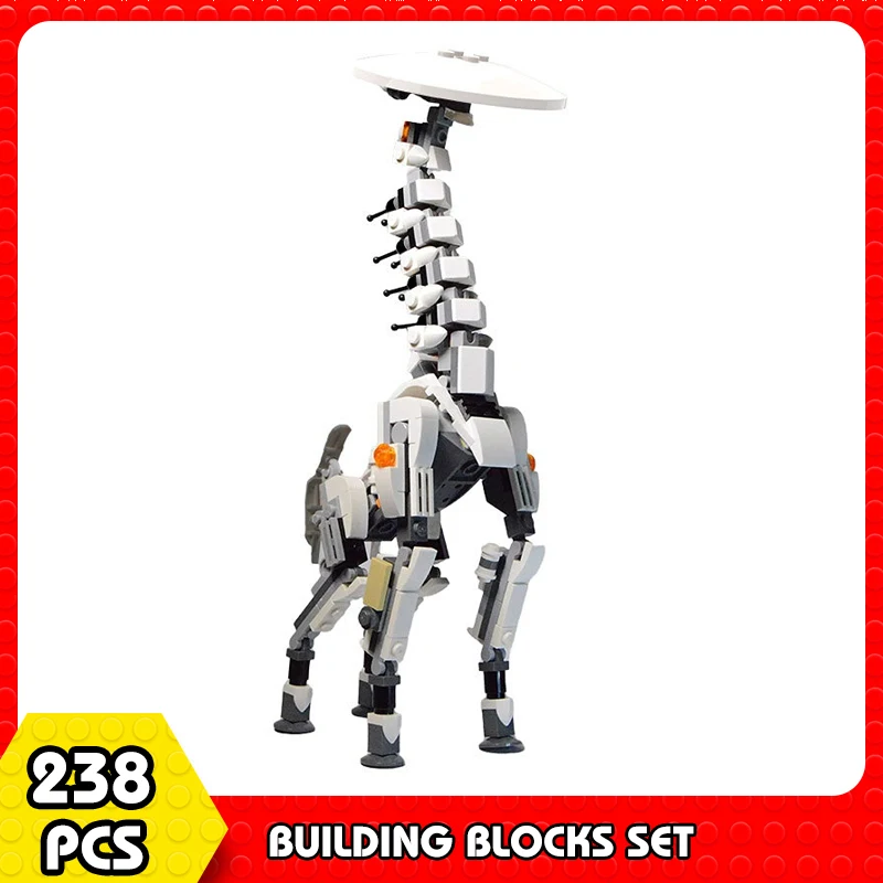 

New Moc Game Horizon Zero Dawned Mini Long-necked Beast Building Block Action Figure Mechanical Monster Mech Bricks Boy Toys