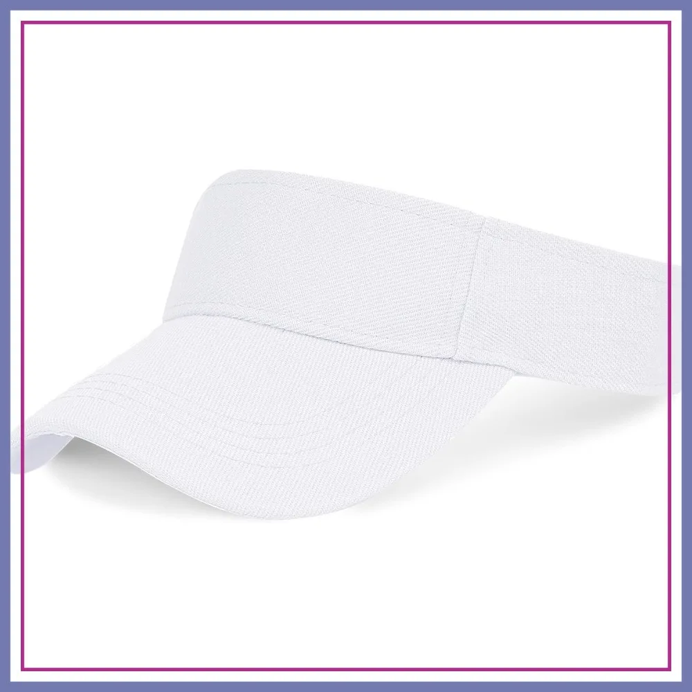 

1 Piece Sport Visor Hat Adjustable Sun Visor for Women Men Running Tennis Golf