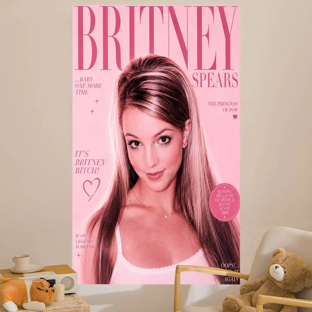 Pop Princess Singer B-Britney Spears Hanging Bohemian Tapestry Bohemian Wall Tapestries Mandala Kawaii Room Decor