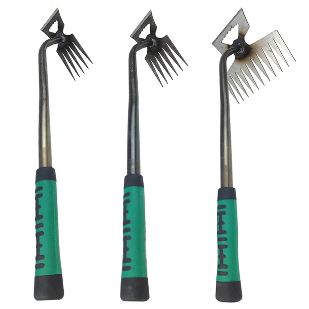 5/6/11 Tines Gardening Hand Weeder Tool Multifunctional Weed Remover Tool Grass Root Removal Tool for Backyard Courtyard