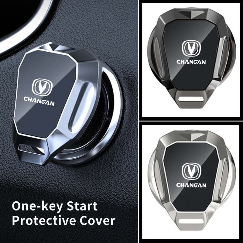 Car One-Touch Start Button Cover Metal Start Case Decor Accessories For Changan CS75 CS35 CS15 CS95 RAETON CX70 CS55