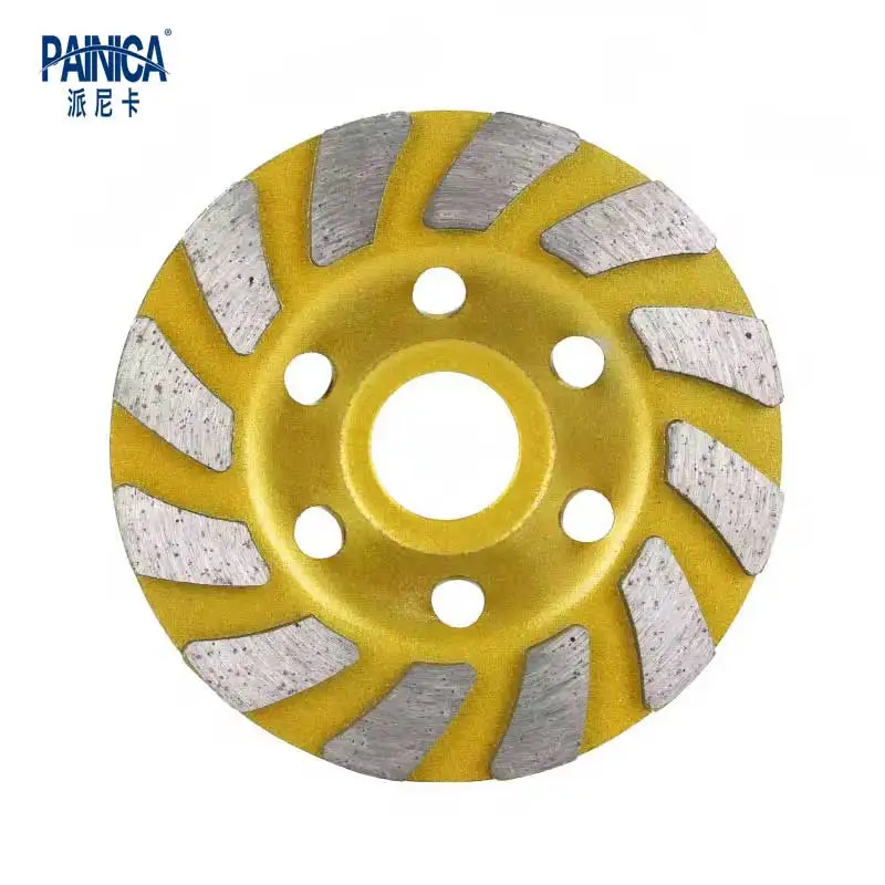 4-inchThickened Diamond Grinding Discs, Sanding Pads & Grinding Wheels for Angle Grinder – Suitable for Stone, Marble & Concrete