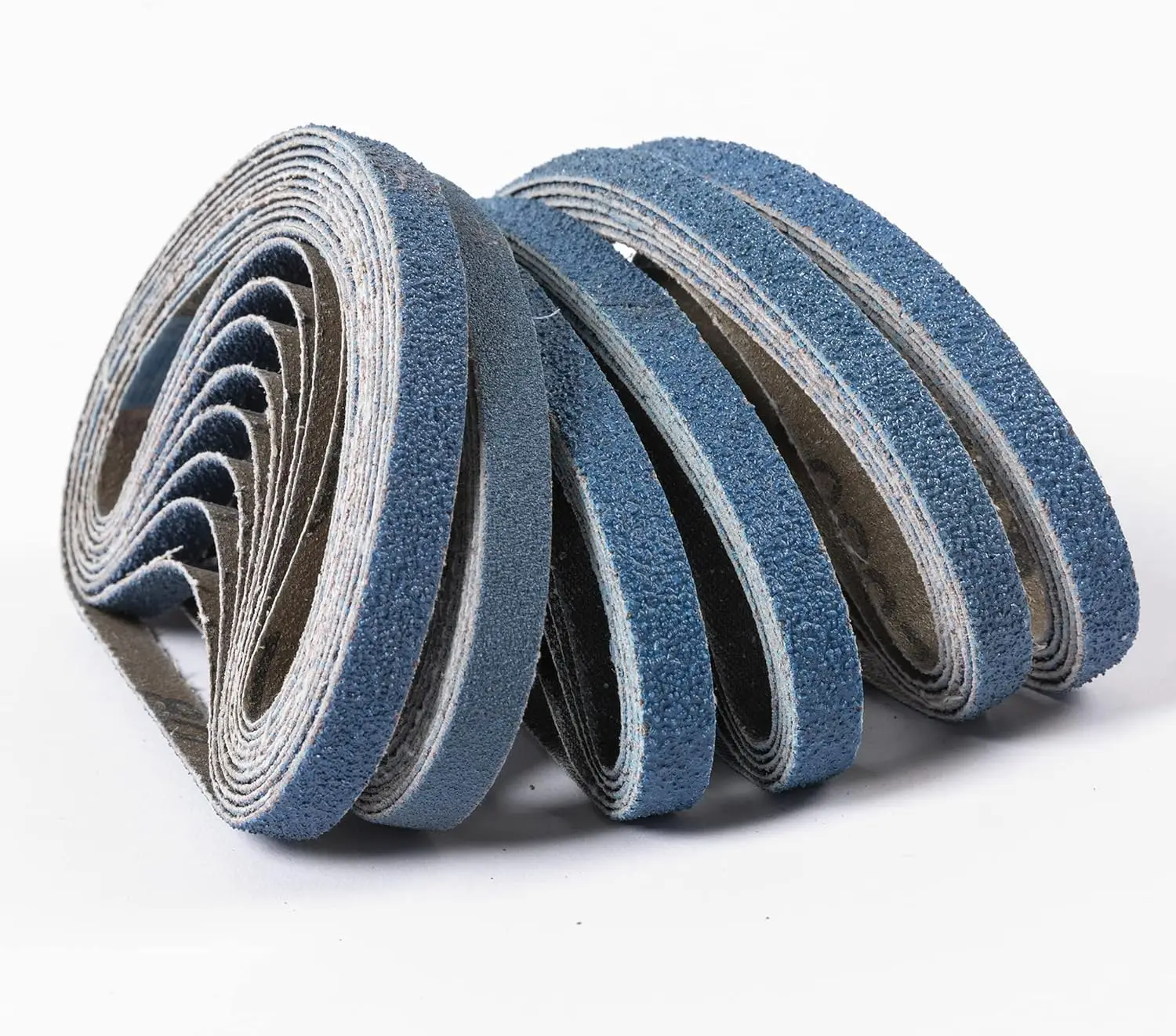 

40PCS 3/8x13 Zirconia Sanding Belts Assorted Grits for Metal Polishing Rust Removal Woodworking