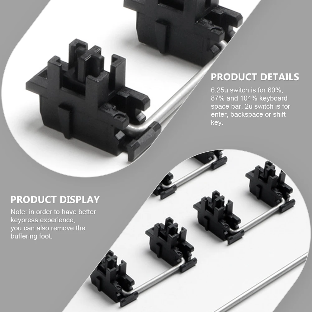 

Satellite Mechanical Keyboard Keyboards for Large Keycap Stabilizer Black Mounted