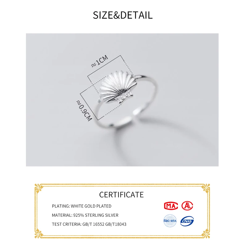 SOFTPIG-anillo ajustable de Plata de Ley 925 auténtica para mujer, joyería fina para fiesta, bisutería minimalista