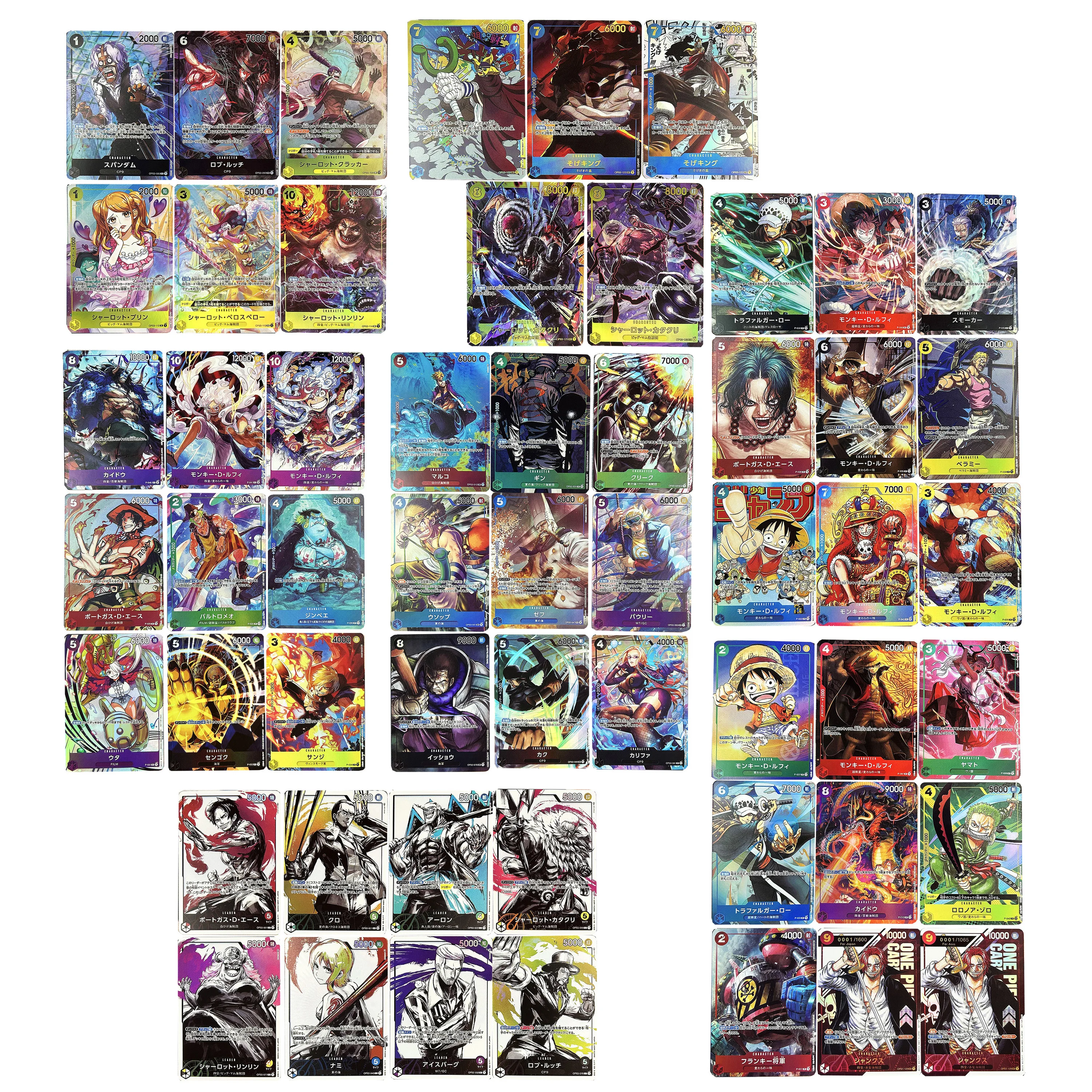 54Pcs/set Diy Self Made 3 Edition One Piece OPCG Classic Collection Card Magazine Paintings Rare and Limited Anime Card Gift Toy