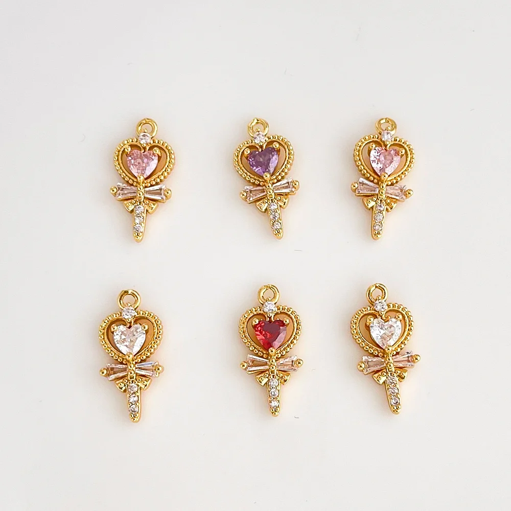 

Cordial Design 8*17MM 50Pcs Jewelry Accessories/Genuine Gold Plating/Heart Shape/Copper Pendant/Hand Made/DIY Charms #196082