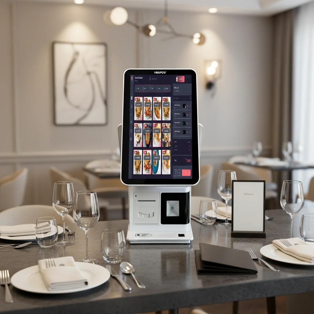 

ATV&UTVHBA-GM70 15.6 Inch Dual Screen Capacitive Touch Monitor All-in-One Desktop POS System with Printer for Restaurants .