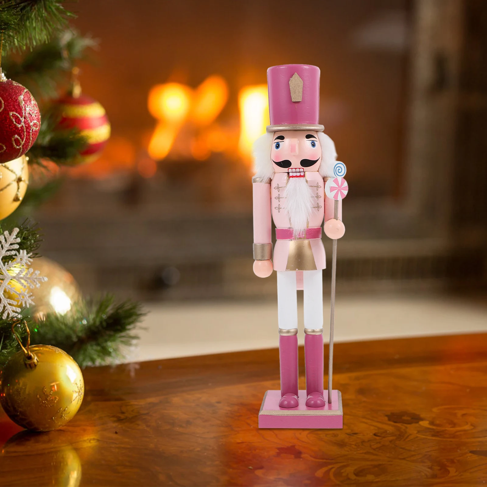 

Small Nutcracker Ornament Man Traditional Wood Miniature Birthday Party Decorations