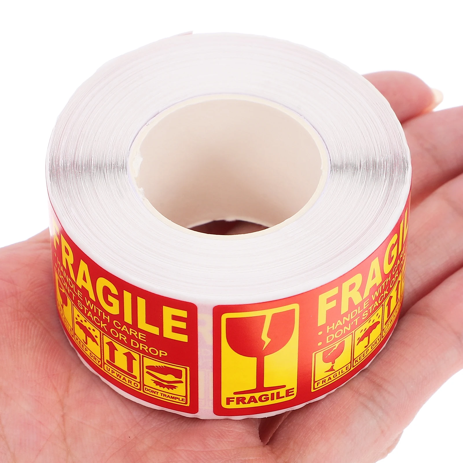 

3 Rolls Fragile Stickers English Adhesive Labels For Shipping Moving Handling Packaging Glassware Ceramics Electronics Logistics