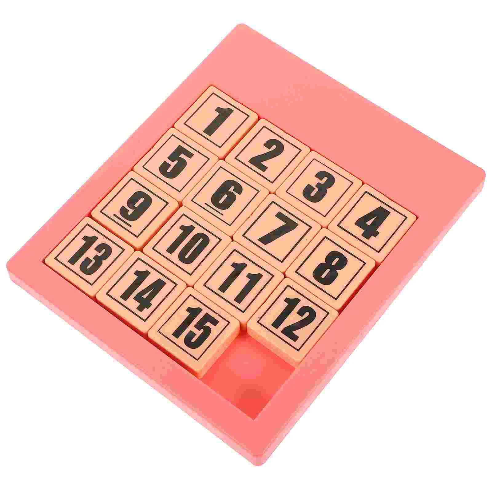 Digital Huarong Road Puzzle Jigsaw Intelligence Development Toy Colored Slide Brain Game Plastic Pupils Educational Toys