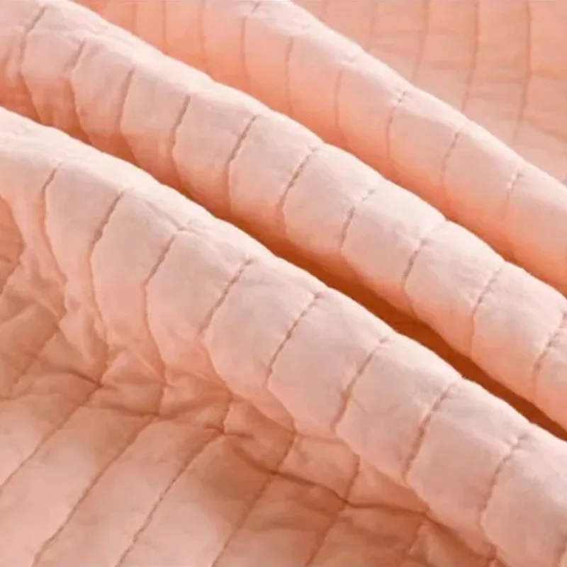 Colcha listrada na cama conjunto de colcha de algodão reversível acolchoado capa de cama queen king size cobertor acolchoado lance colchão topper