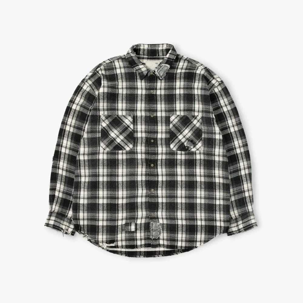 

MADNESS SHREDDED CHECK SHIRT