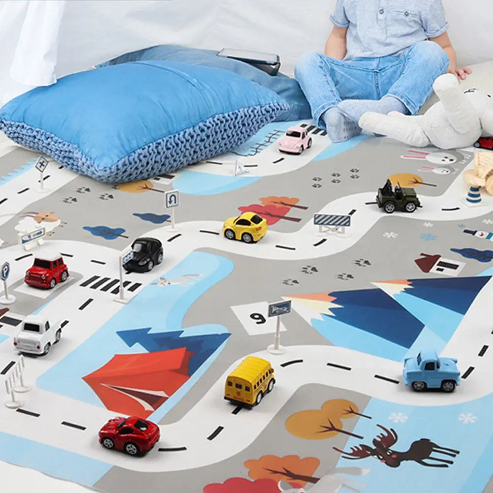 

Traffic Map Play Mat for Babies Crawling and Early Learning Soft Eco-Friendly Interlocking Floor for Indoor Outdoor