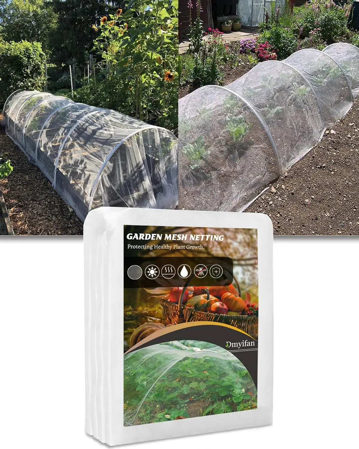 

Ultra Fine Garden Mesh Netting 4x20Ft, Thicken Protection for Plants, White Screen Barrier for Pest & Bird
