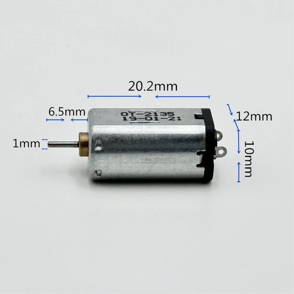 Mini FK-N30PA-2135 Motor DC 3V-4.2V 40000RPM High Speed Large Torque Carbon Brush Motor 10mm*12mm Electric Motor Toy Car Boat