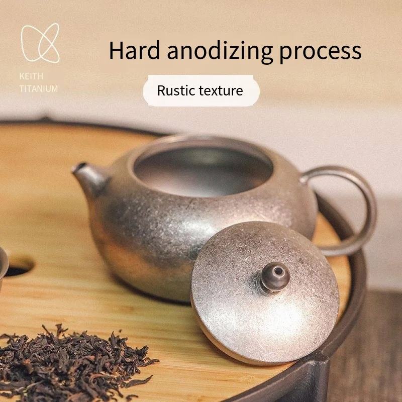 Ti3921 Titanium teapot teapot home kung fu tea set cast titanium teapot home high-end health pot