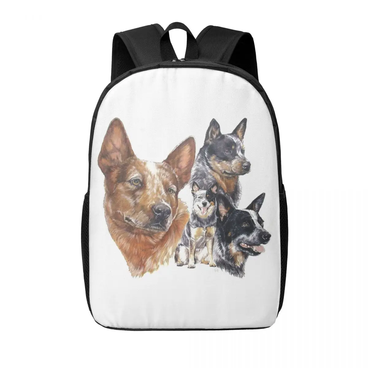 

Австралийский крупный рогатый скот, собака, монтаж, женские рюкзаки, сумка для книг для мальчиков и девочек, модные детские школьные сумки, портативный рюкзак, сумка на плечо