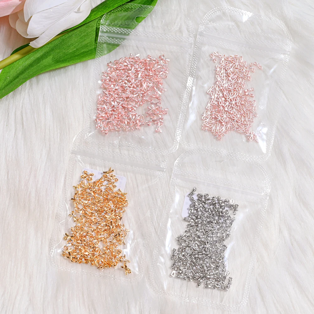 20/10Pcs Pink Ballet Dancing Shoes Bow Nails Charm Bow-Tie Nail Art Decoration French Ballerina Girl Bow Manicure Ornaments 8mm