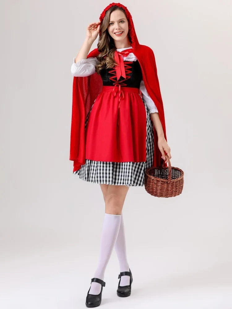 Rotkäppchen Halloween-Kostüm Dr. 2025, neues Damen-Cosplay-Robe-Set, Par-Rollenspann-Kleidung, traditionelles Chinesisch...
