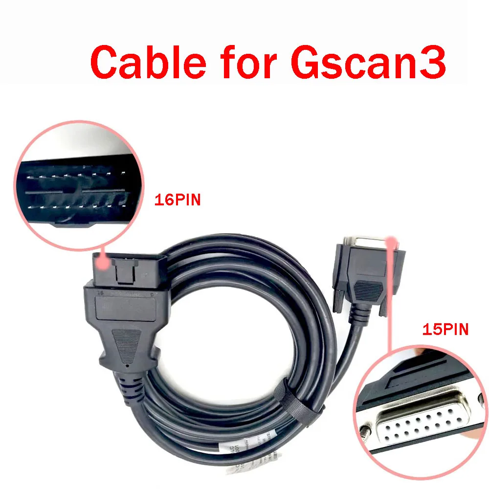 

Main Cable for Gscan3 OBD2 16PIN TO 15PIN Key Programmer G1PDDCA001 G1PDDCA006 Diagnostic Cable Connects Main Line for Gscan 3