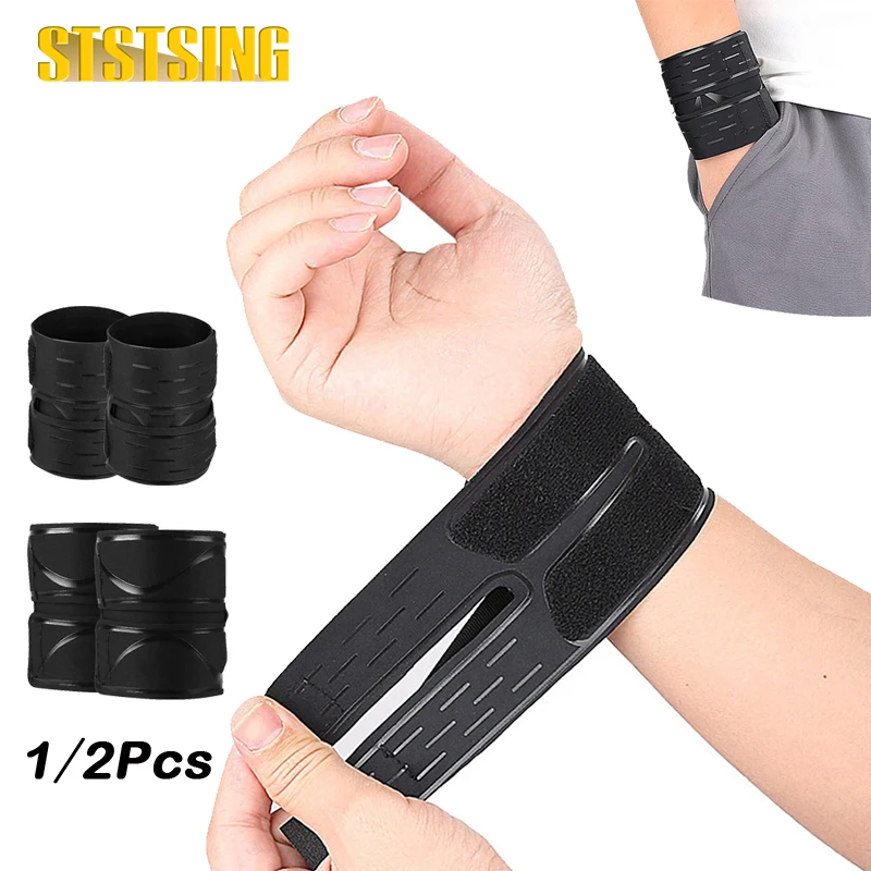 1/2Pcs Wrist Brace Wrist Wraps, Ultra-thin Compression Wrist Straps Wrist Support for Workout Tennis Weightlifting Tendonitis