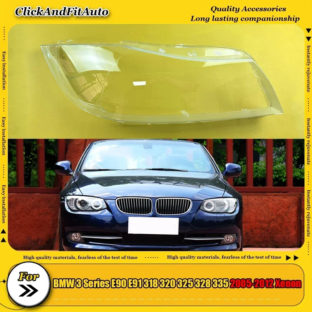 

For BMW 3 Series E90 E91 318 320 325 328 335 2005-2012 Xenon Headlamp Cover Transparent Lampshade Lamp Shade Headlight Shell