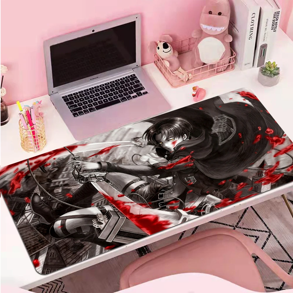 Attack on Titan Mouse Pad Desk Protector Keyboard Mat Gaming Gamer Pc Accessories Mats Computer Desktop Anime Mousepad