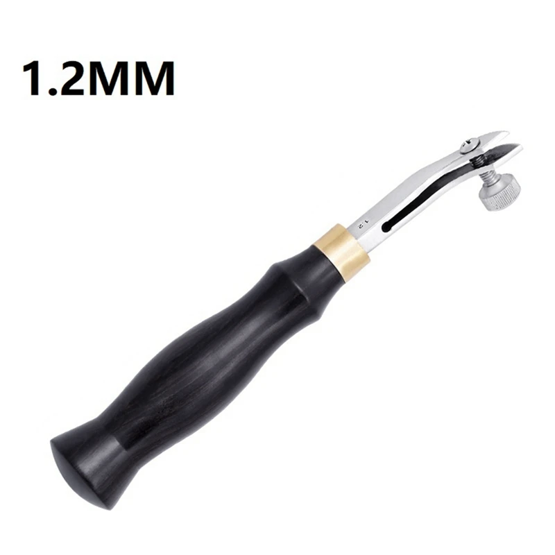 1.2Mm Adjustable Scriber Spacing Edger Scriber Edger Leather DIY Tool Edge Decorative Line Tool Easy To Use Black&Silver