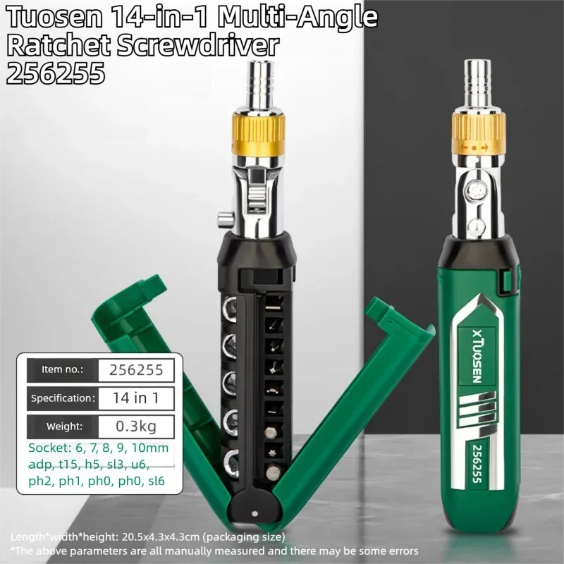 Ratcheting Screwdriver Set with Bits, Multi-Function Repair Tool Kit for Electronics, Laptop, Phone & Home Appliance Fixes