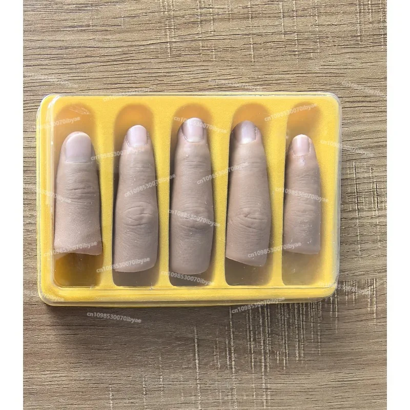 FOR Prosthetic Fingers A Box of Five-finger Customizable Prosthetic Accessories Extended Silicone Gloves Hand