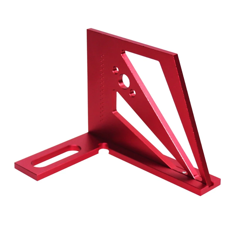 Goniometro con righello quadrato da 22.5/30/45/60/67.5/90 gradi, righello di misurazione 3D Multi-angolo, lavorazione del carpentiere in legno