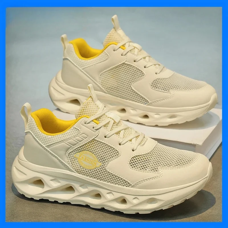 

Unisex Sports Shoes Soft Sole Rebound Cushioning Spring Casual Tennis Shoes 2026 New Fashion Lace Up Comfortable Running Shoes
