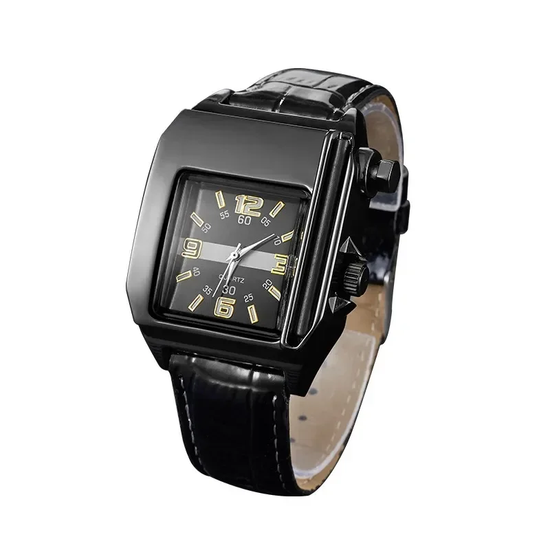 Creative Electronic Watch Kerosene Match Lighter Fashionable And Minimalist Essential For Successful Men\'s Watch Shapes