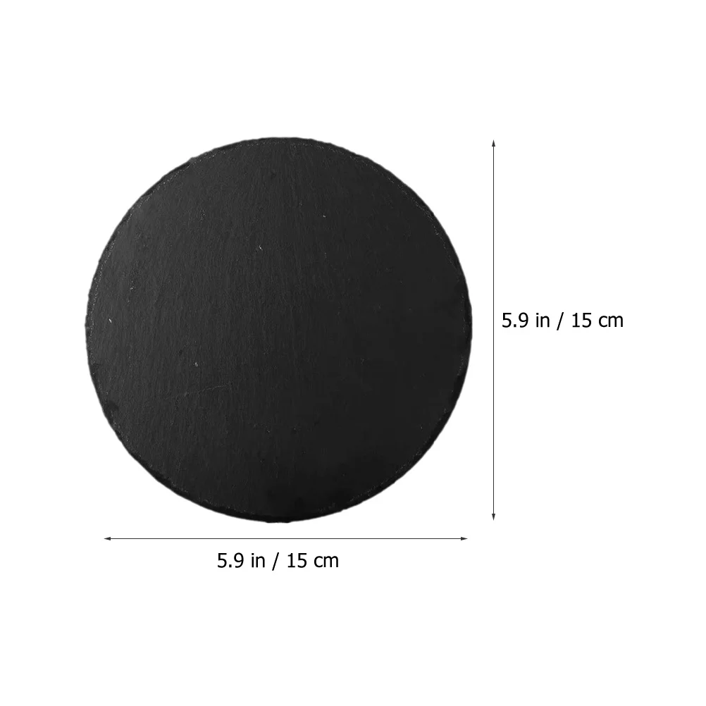 

2Pcs Round Sashimi Steak Plate Sturdy Serving Tray for Home Restaurant Hotel Dinner Supply Serving Trays